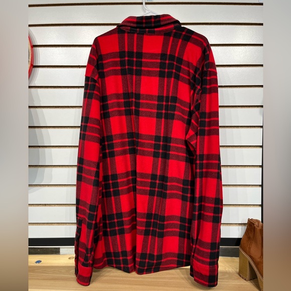 Chaps men’s fleece shacket - Picture 5 of 9